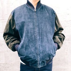 Suede ‘Vintage Varsity’ Jacket